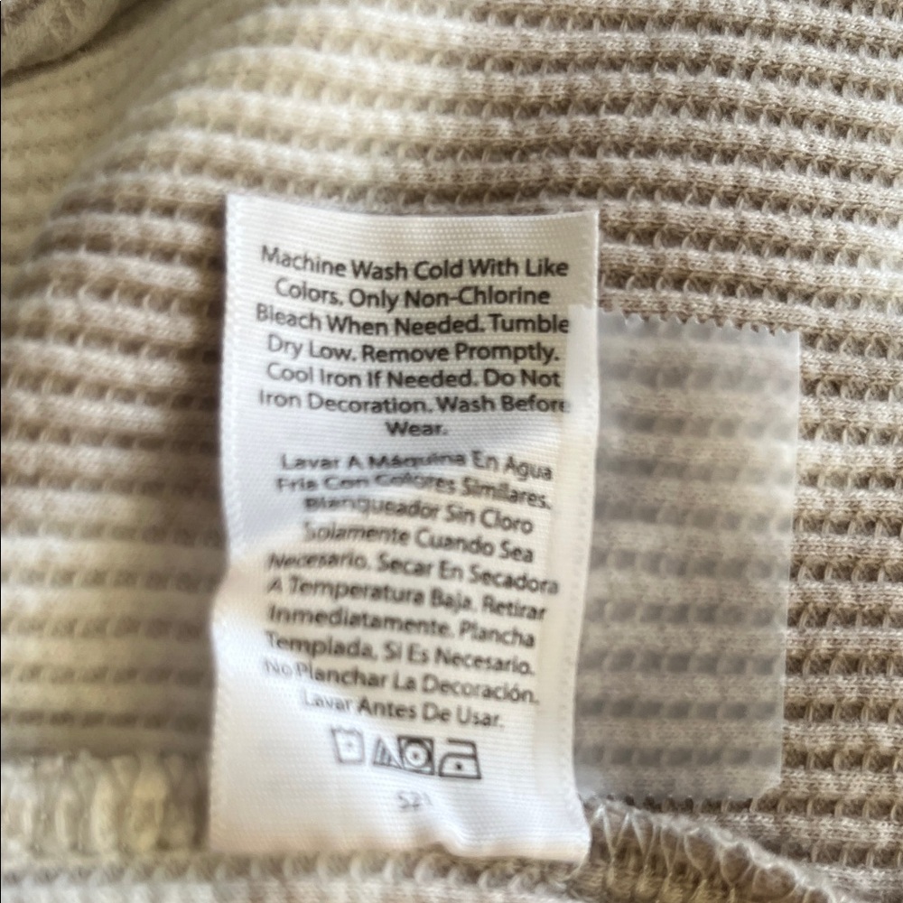 Terra & Sky Brown and White Long Sleeve Tee - Picture 7 of 7